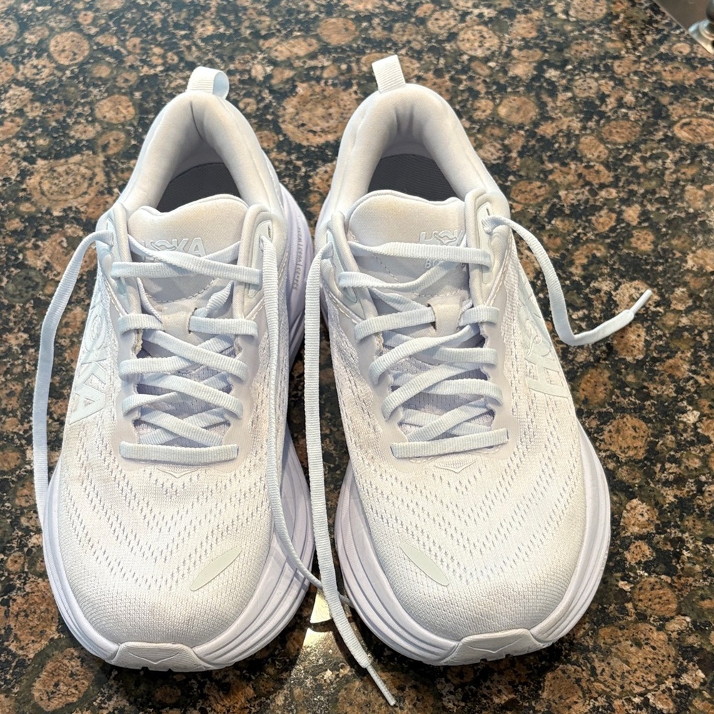 Hoka White Running Shoes